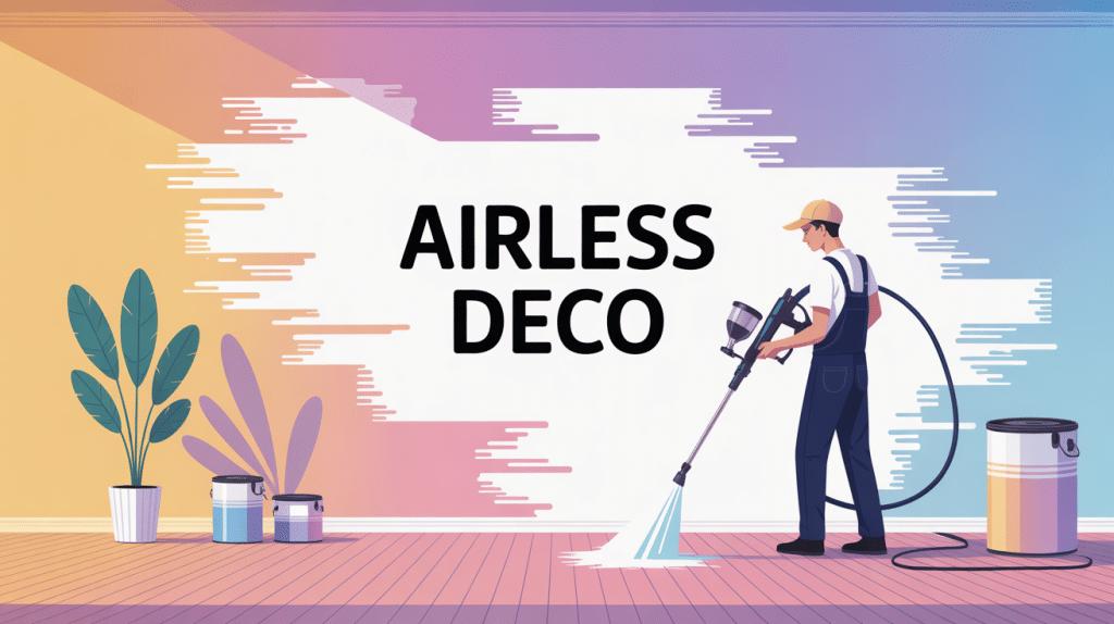 Présentation illustrée du système de peinture airless deco