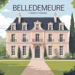 belledemeure illustration façade élégante maison de maître