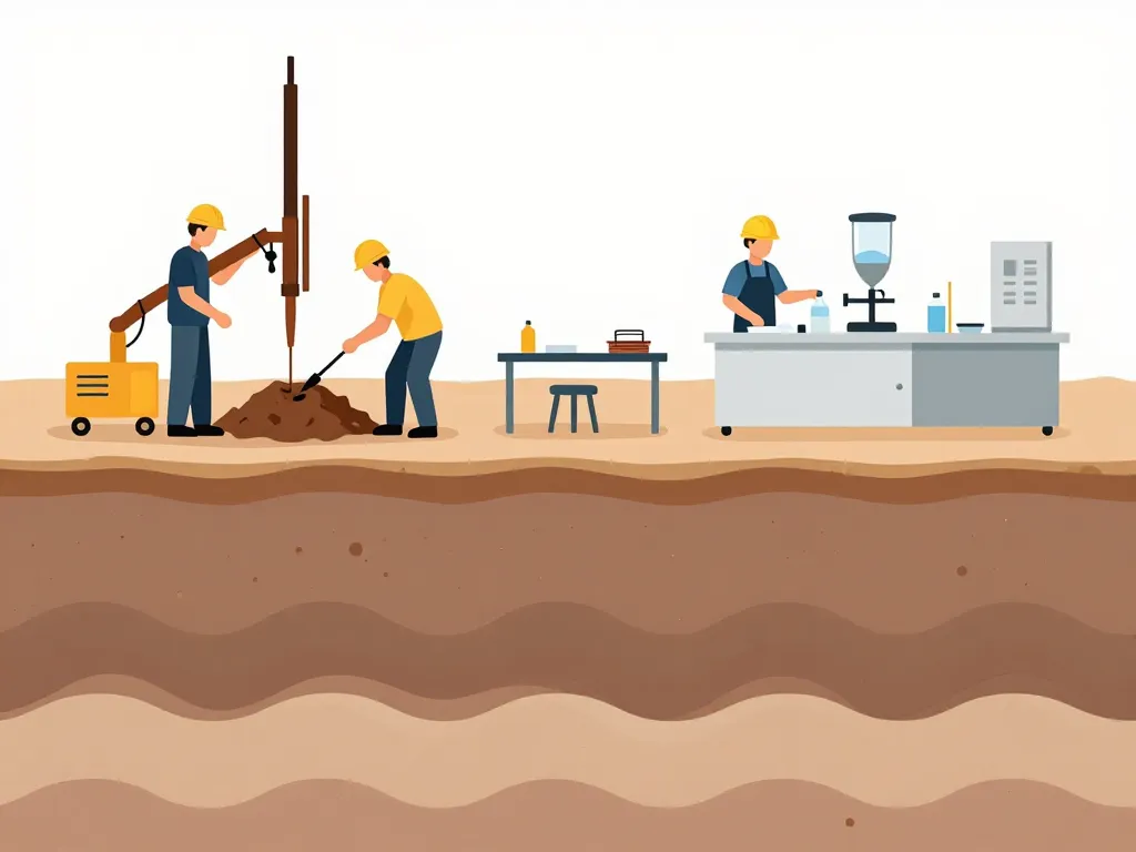 bureau d'étude géotechnique étapes étude de sol