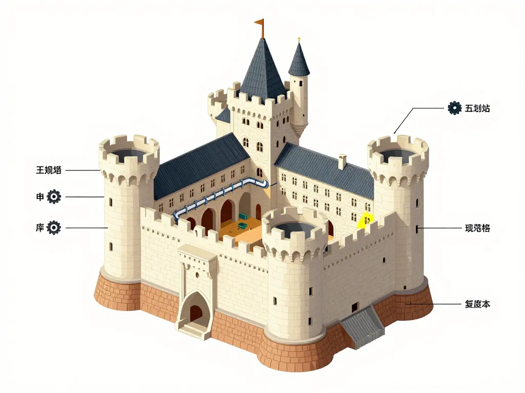 diagramme technique chateau a vendre restauration