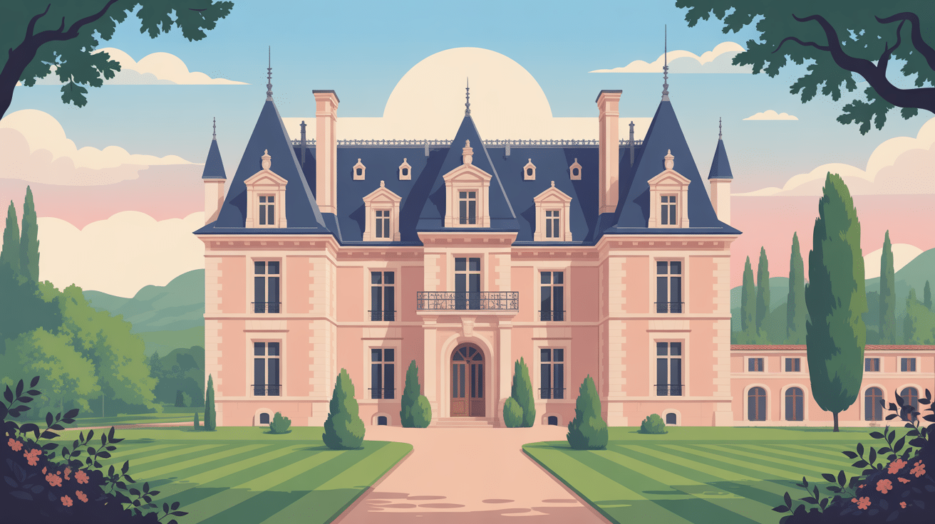 illustration chateau a vendre France immobilier de prestige