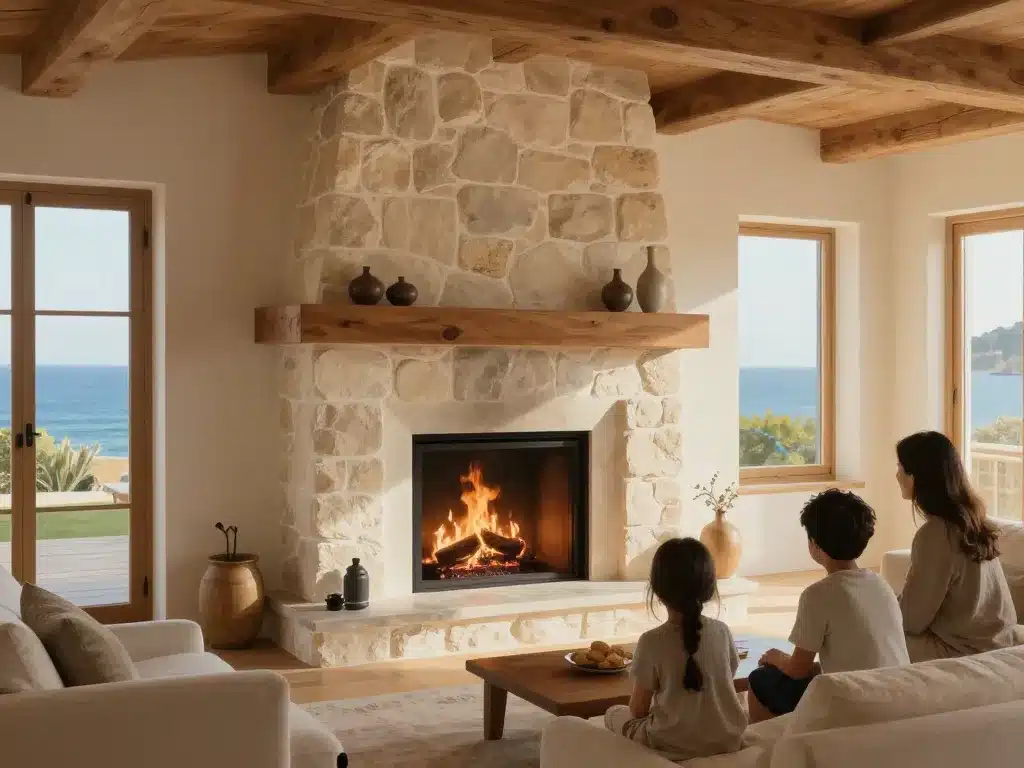 cheminée insert Seguin Saint Gilles Croix de Vie salon design côtier