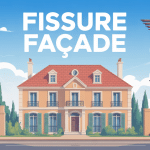 fissure facade quand s'inquiéter maison avec fissures stylisées