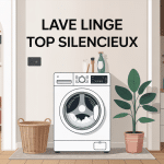 lave linge top silencieux dans intérieur moderne ambiance calme