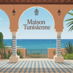 vue panoramique maison tunisienne patios voûtes toits-terrasses