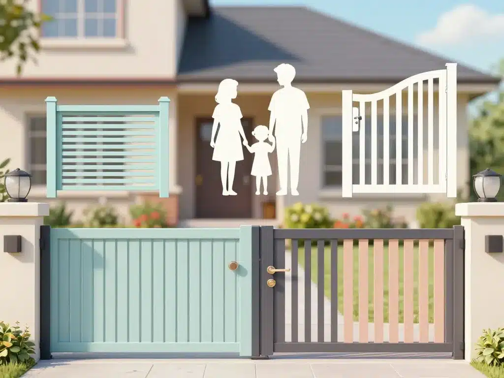 scène famille choisit neuf portail