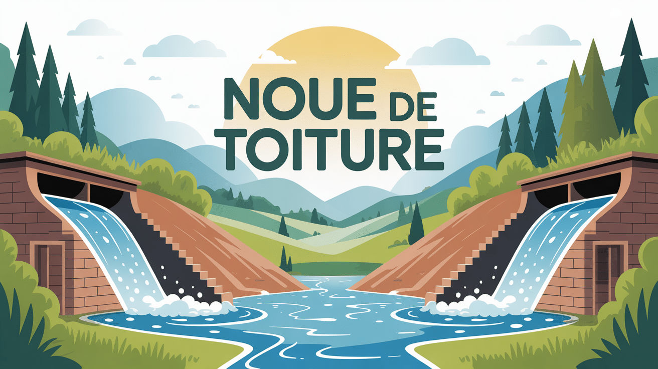 noue de toiture schéma technique vue générale