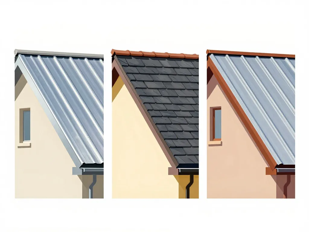 noue de toiture schéma technique différents matériaux