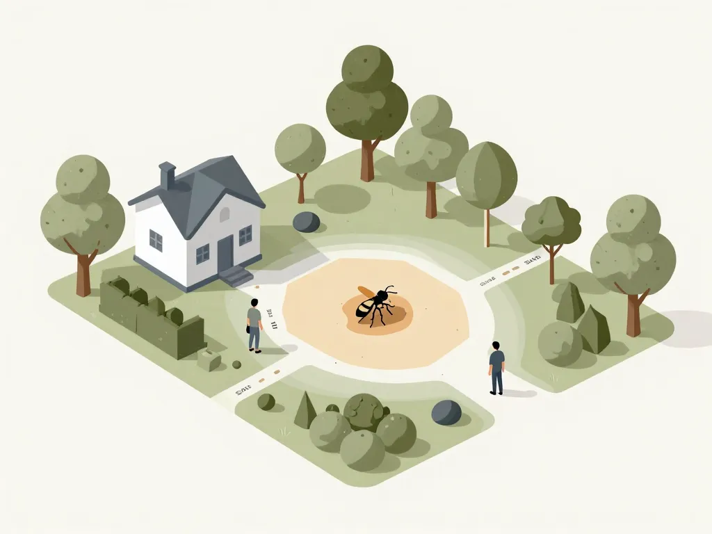 peut-on laisser un nid de guêpes jardin distance sécurisée