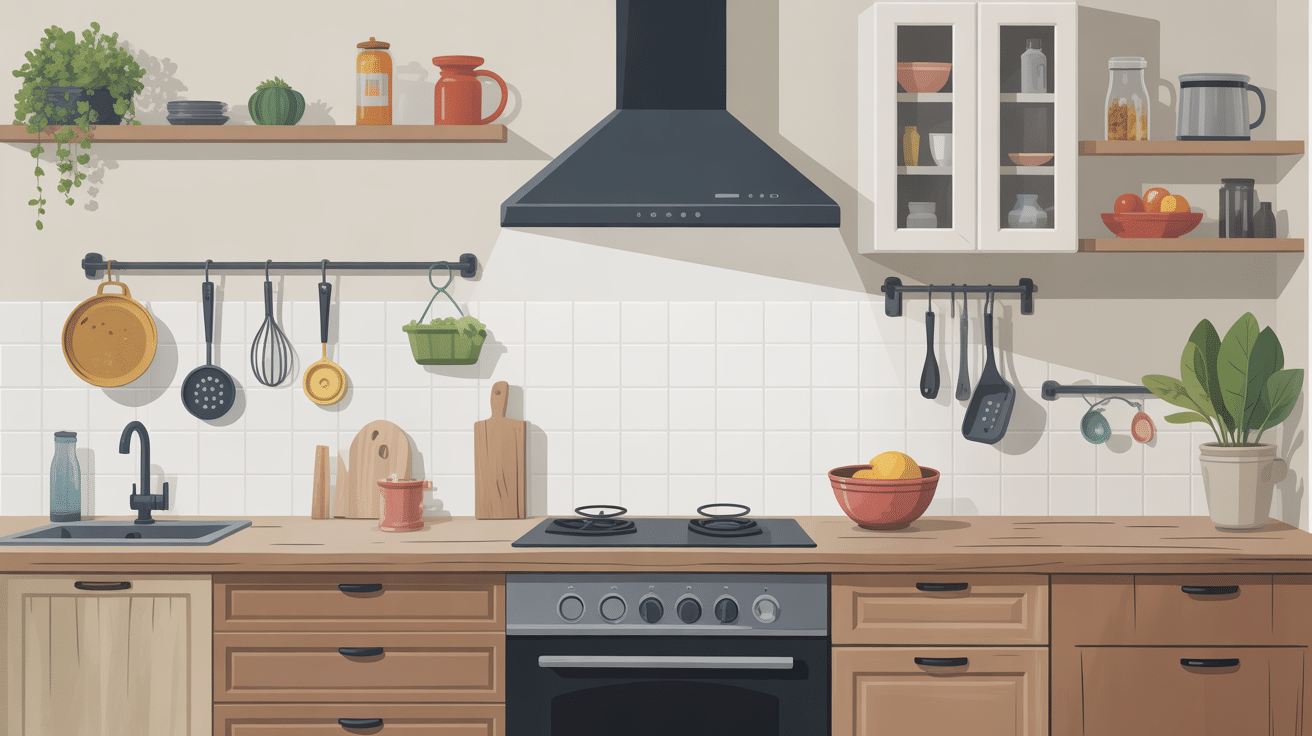 prise plan de travail legrand intégrée dans cuisine moderne