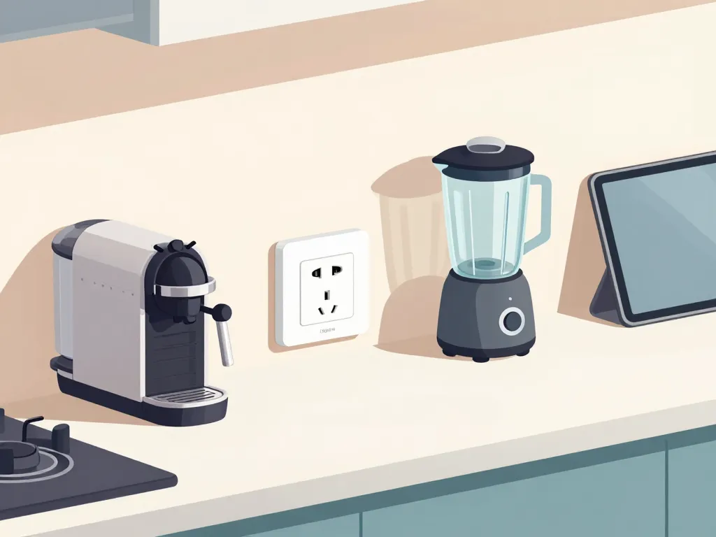 prise plan de travail legrand intégrée sur plan avec appareils