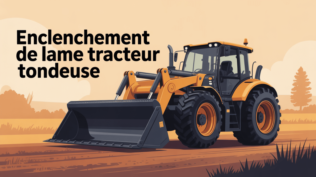 problème enclenchement lame tracteur tondeuse vue système
