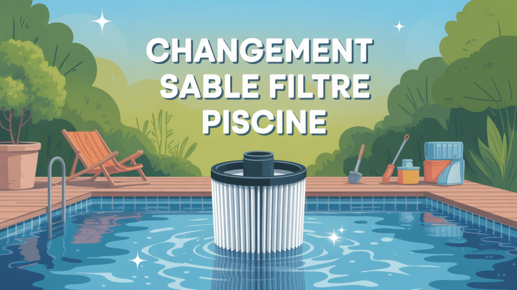 Quand changer sable filtre piscine illustration entretien