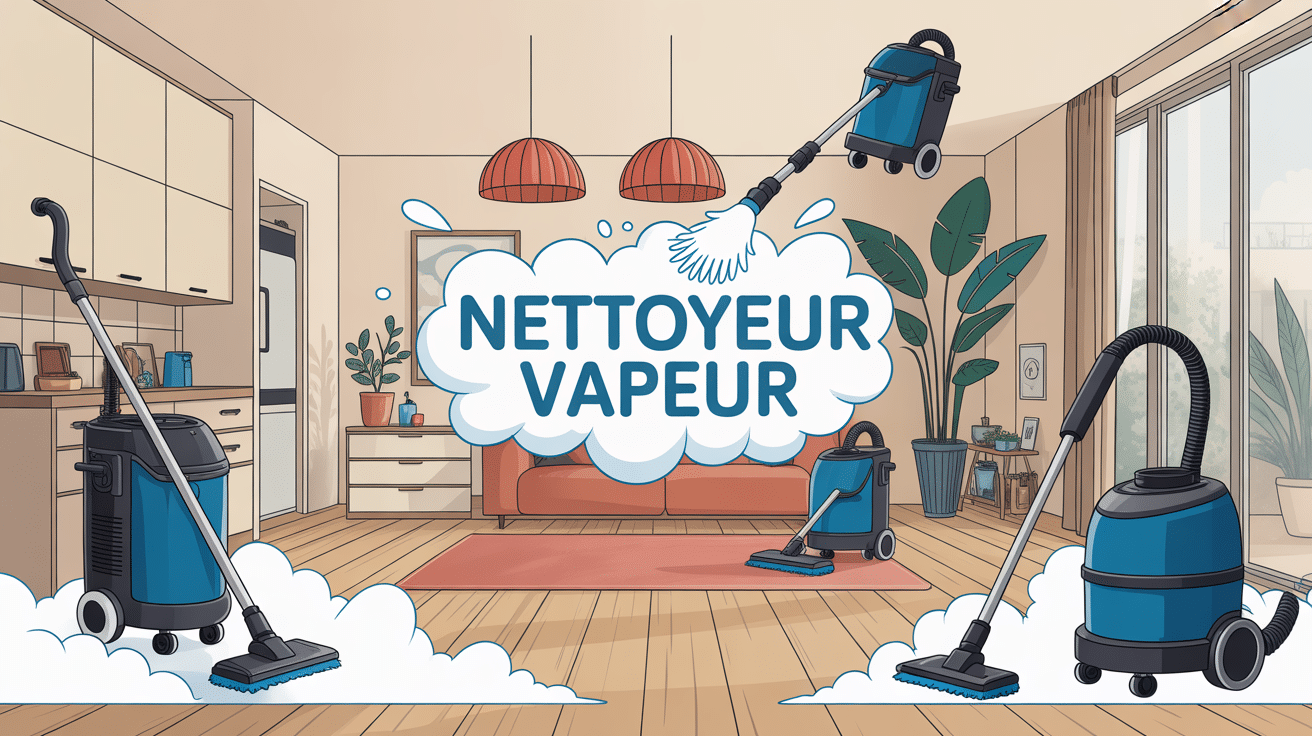 quel est le meilleur nettoyeur vapeur ? visuel de plusieurs modèles sur différents sols