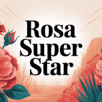 Rosa Super Star rosier au jardin grandes fleurs orange