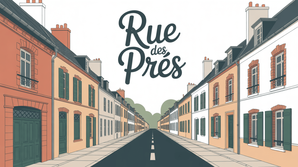 Illustration Rue des prés France moderne et rurale