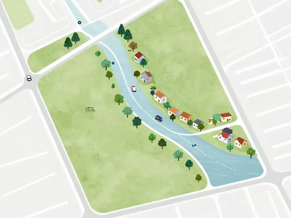Diagramme Rue des prés accès risques et environnement