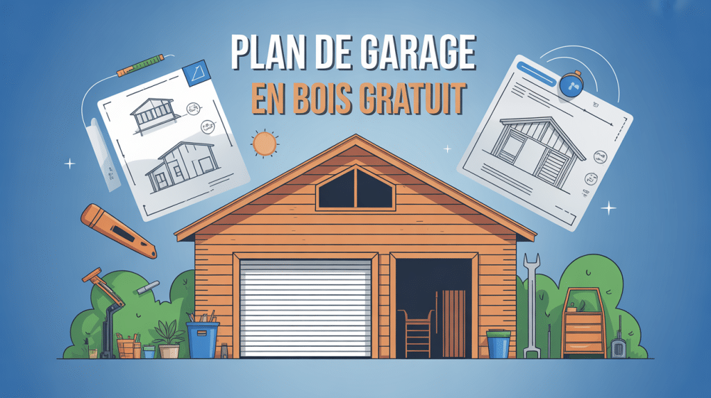 schéma plan garage en bois gratuit et outils auto construction