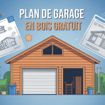 schéma plan garage en bois gratuit et outils auto construction