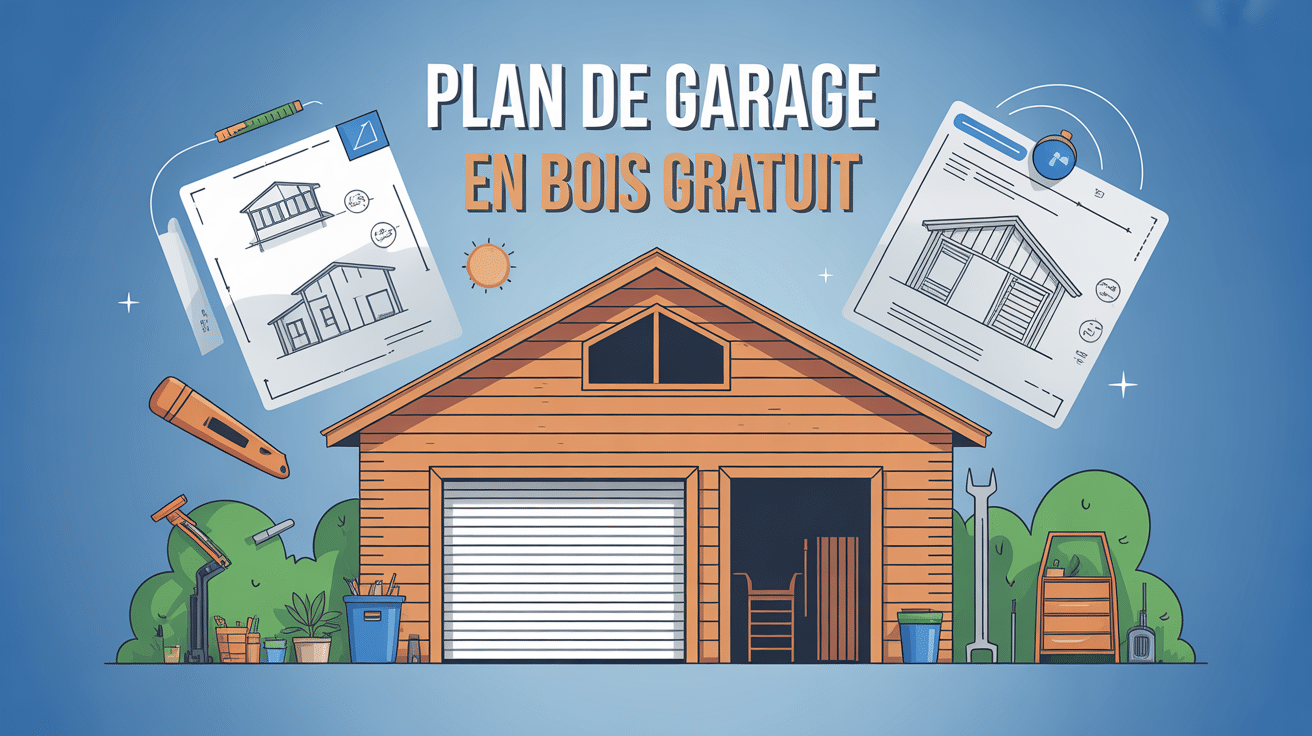 schéma plan garage en bois gratuit et outils auto construction