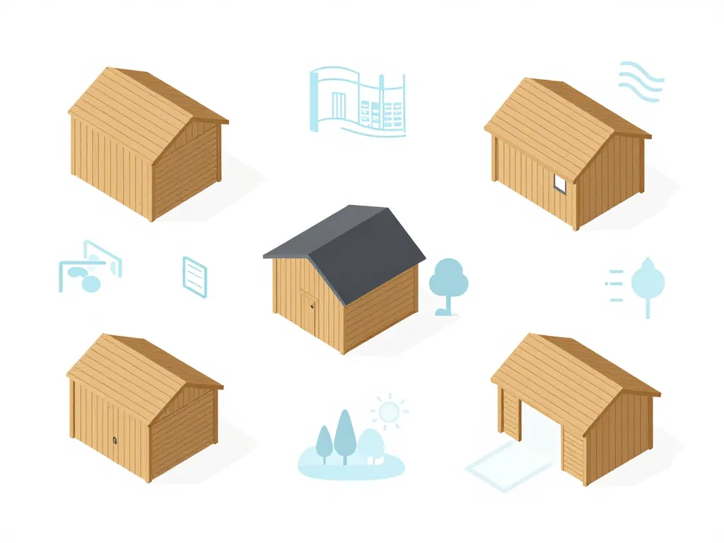 schéma plan garage en bois gratuit options terrains