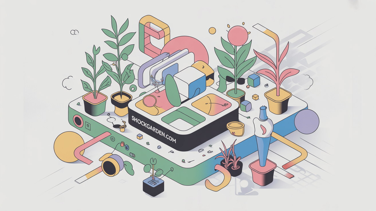 Illustration SEO shockgarden.com réseau visibilité