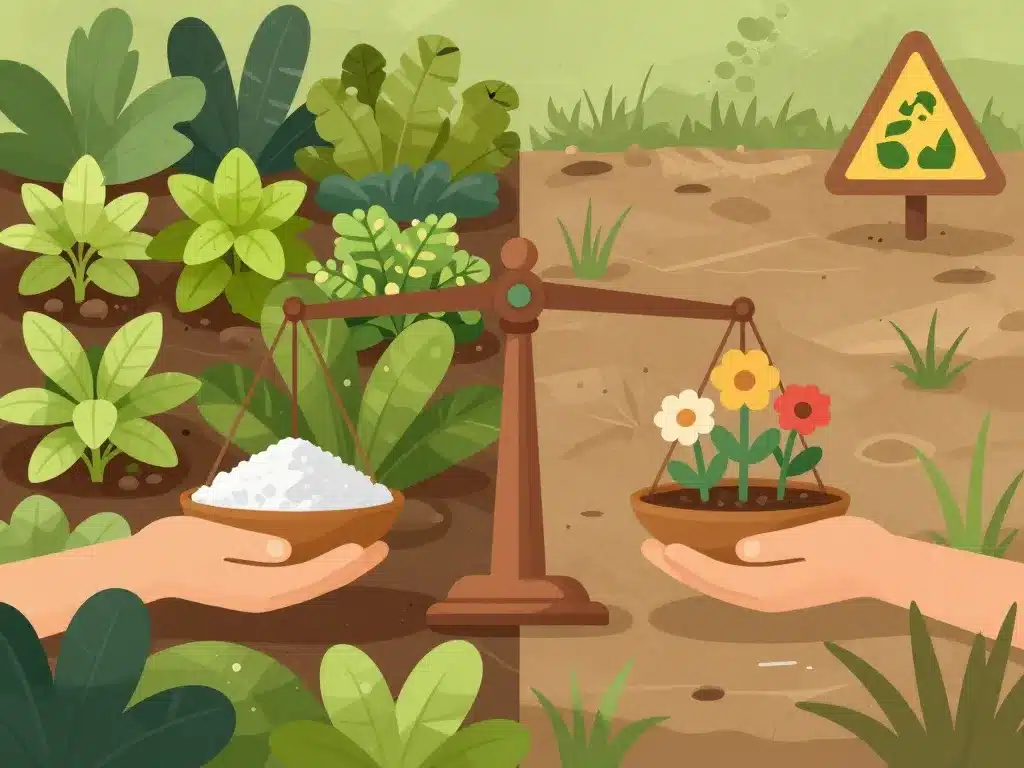 Balance efficacité risques sulfate de cuivre desherbant jardin