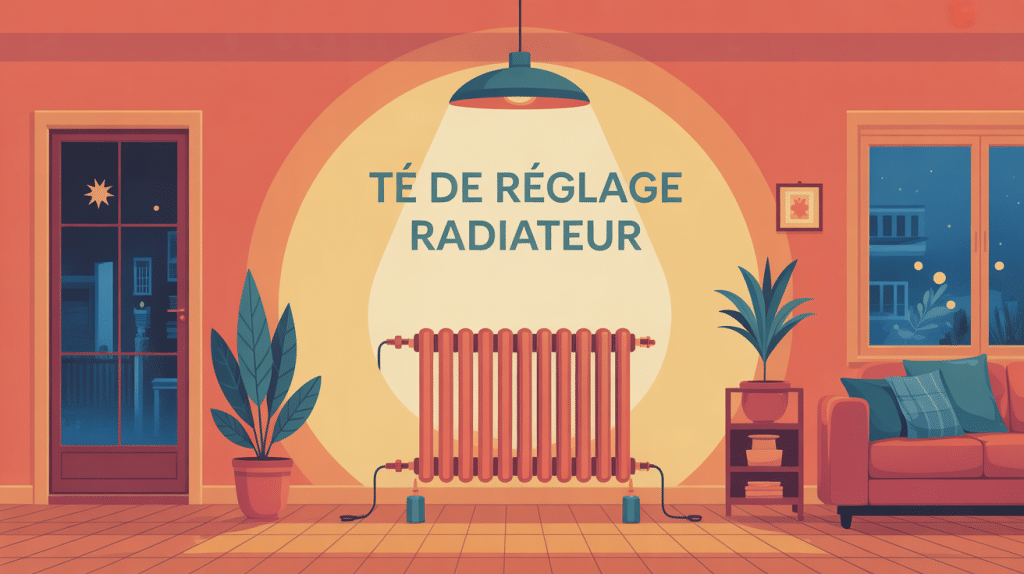 Schéma réglage té de radiateur combien de tour