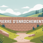 Aménagement paysager en pente avec mur pierre enrochement