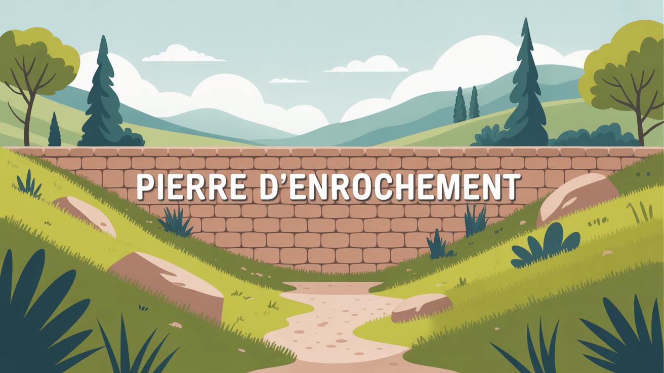 Aménagement paysager en pente avec mur pierre enrochement