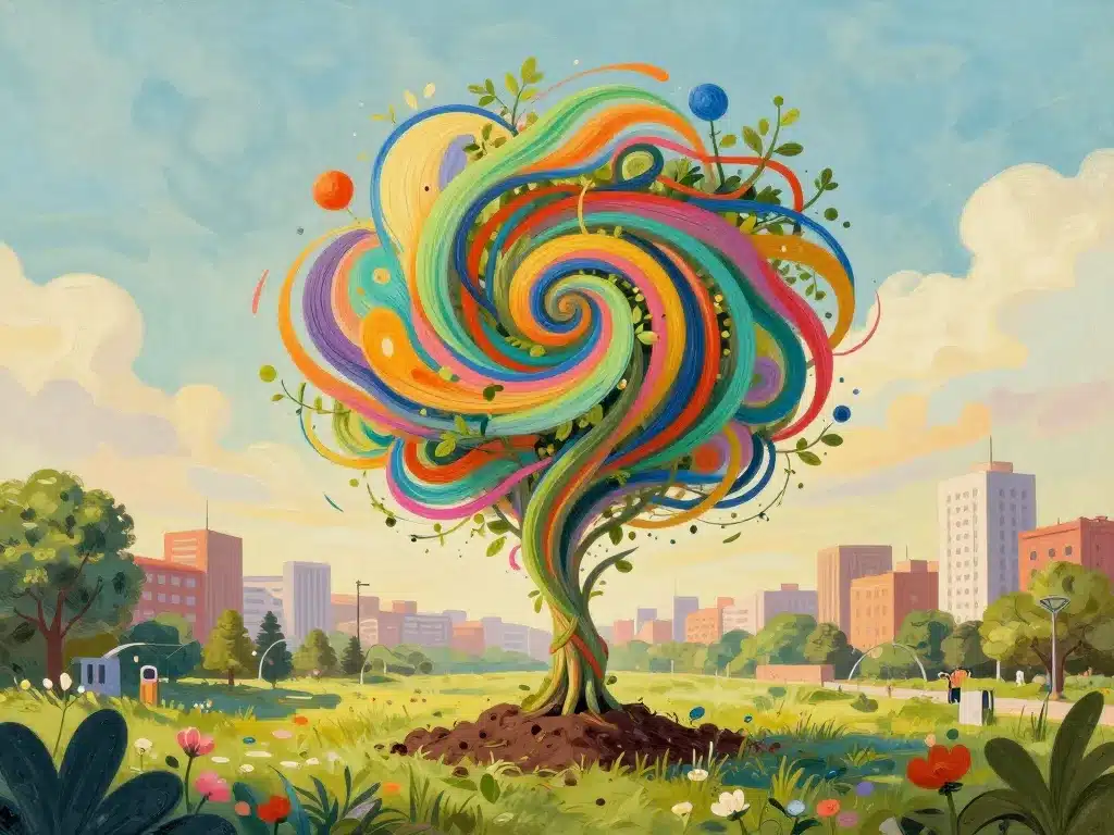 Métaphore waldspirale héritage artistique Hundertwasser