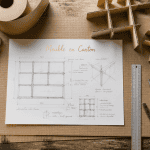 outils et plan de travail meuble en carton fabrication