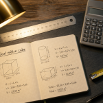 calcul mettre cube outils bureau