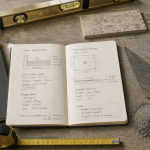 calcul pour une chape avec outils et carnet de calcul