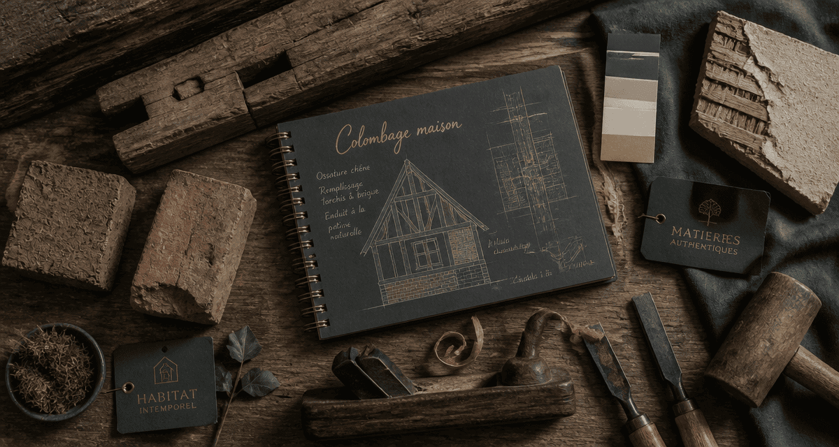 colombage maison plan de travail artisan charpentier