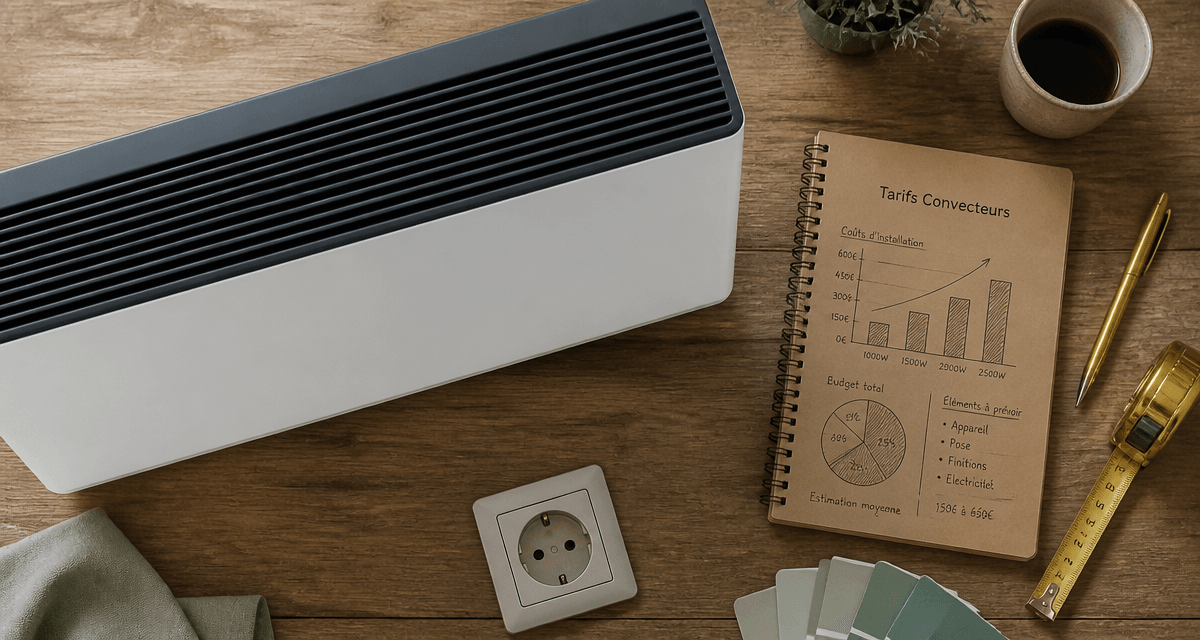 convecteur électrique prix et estimation sur table