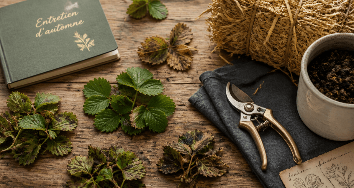 faut il couper les feuilles des fraisiers avant l'hiver entretien automne