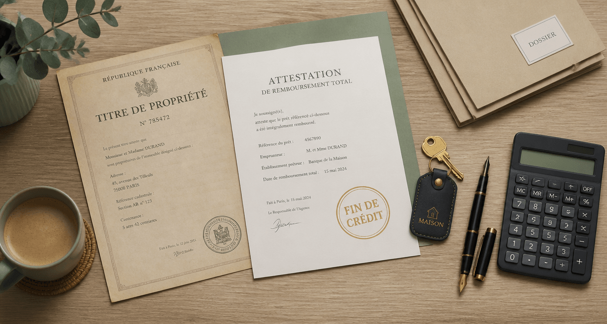j ai fini de payer mon credit immobilier documents caution
