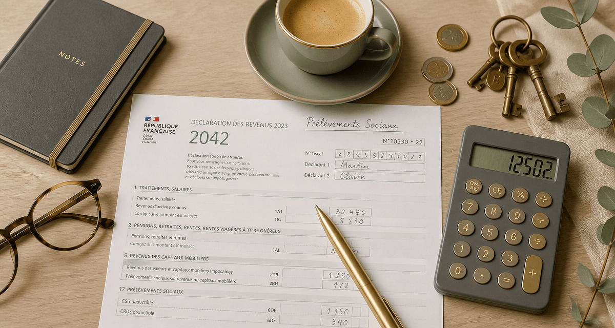 prelevement sociaux sur revenu foncier formulaire et calculatrice