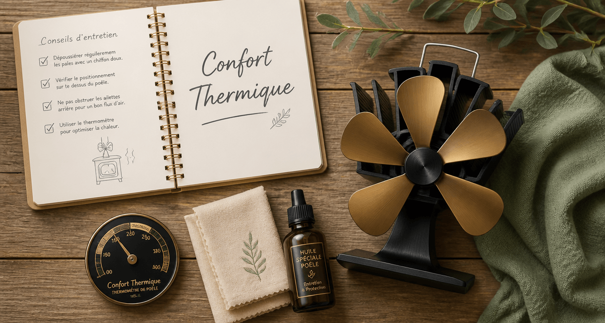 ventilateur poêle à bois avis avec accessoires entretien