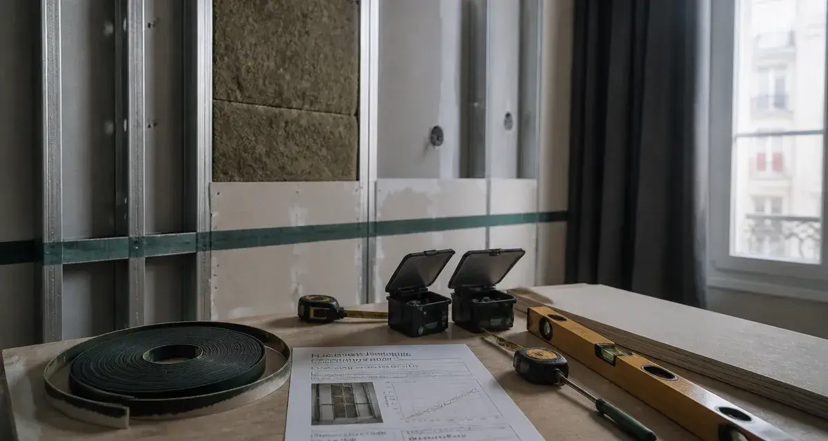 Isoler phoniquement une pièce : doublage phonique avec laine et plaques de plâtre