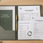 je suis propriétaire et je veux louer un autre appartement, documents et clés sur bureau