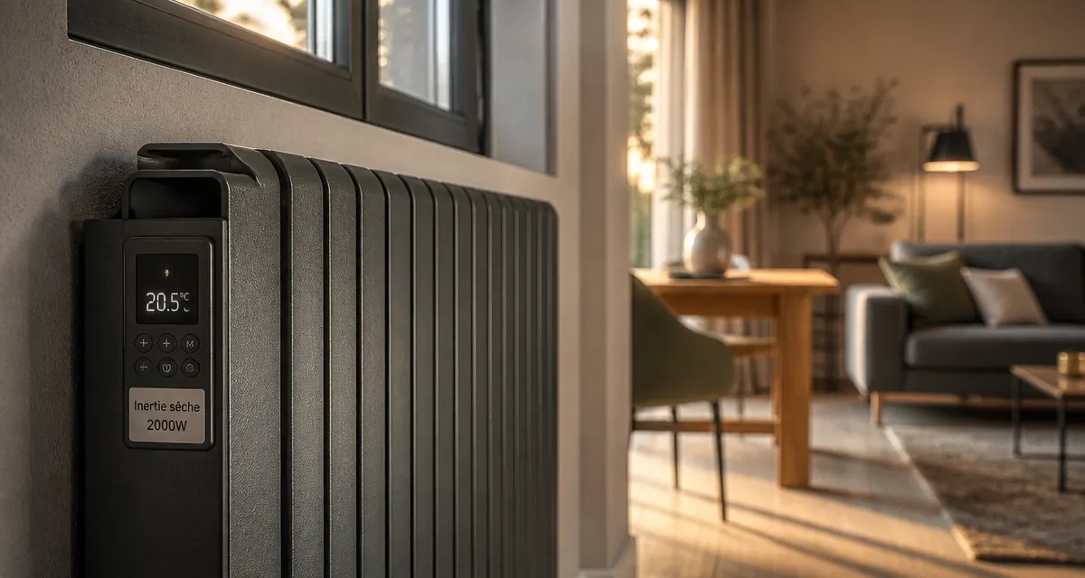 Meilleur radiateur inertie sèche 2000W pour chauffer 25 m²