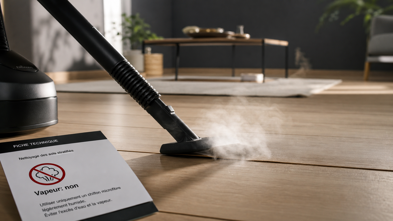 Peut-on utiliser un nettoyeur vapeur sur parquet stratifié : risque de gonflement, vapeur à éviter