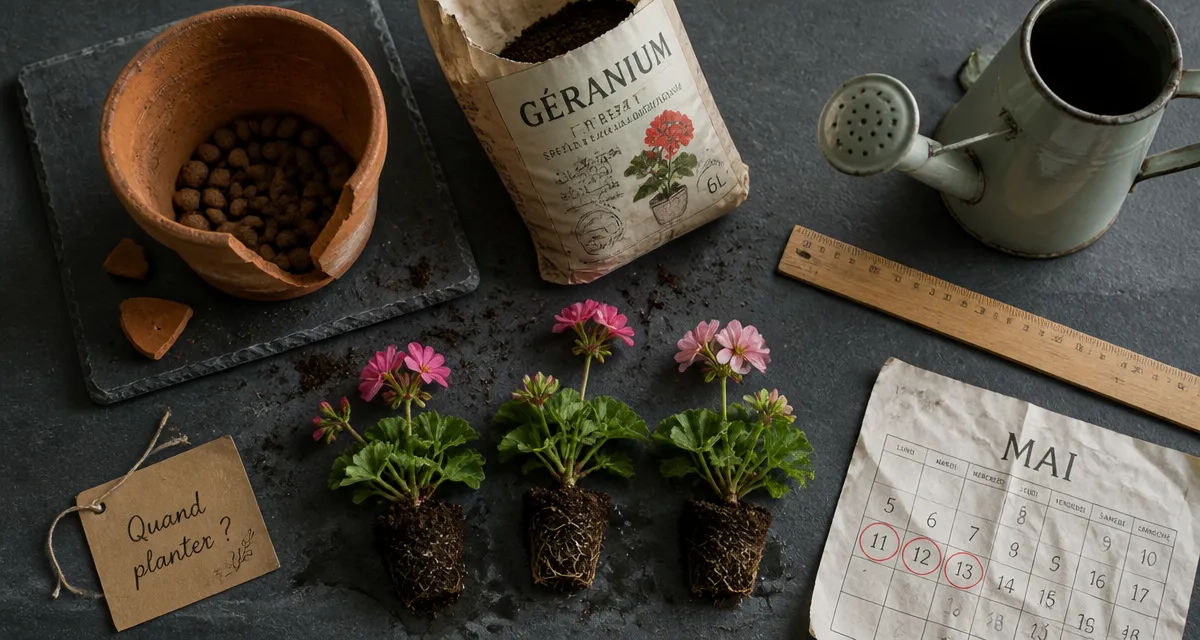 Quand planter geranium : calendrier mai contre le gel