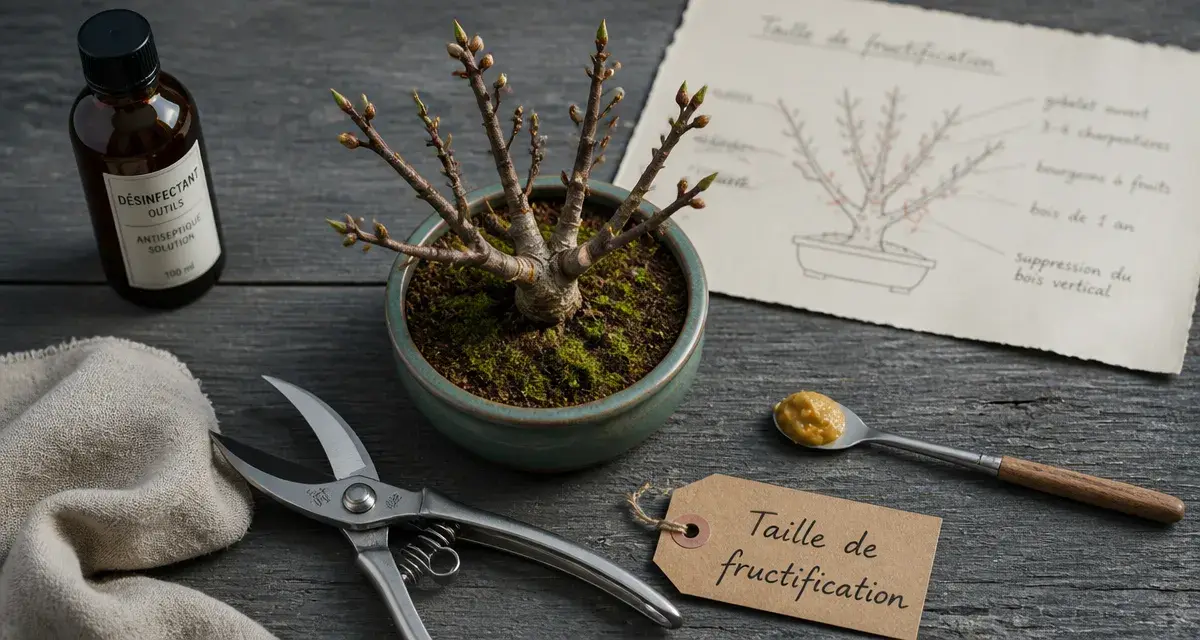 Quand tailler un pecher : taille de fructification sur pêcher