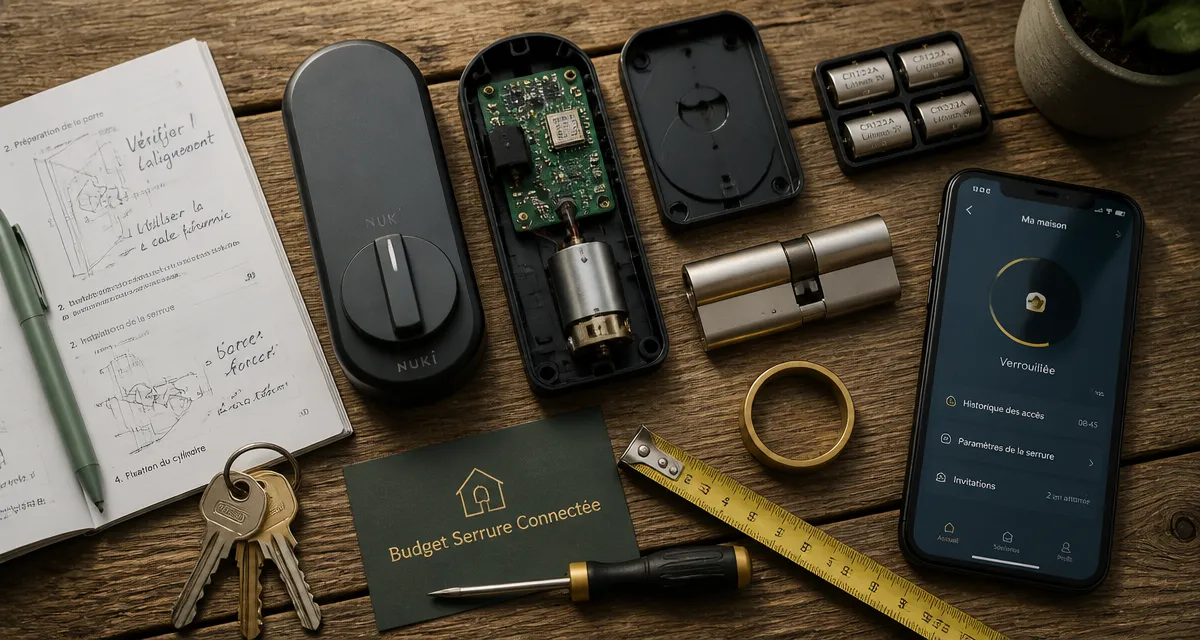 serrure connectée prix vue composants et accessoires