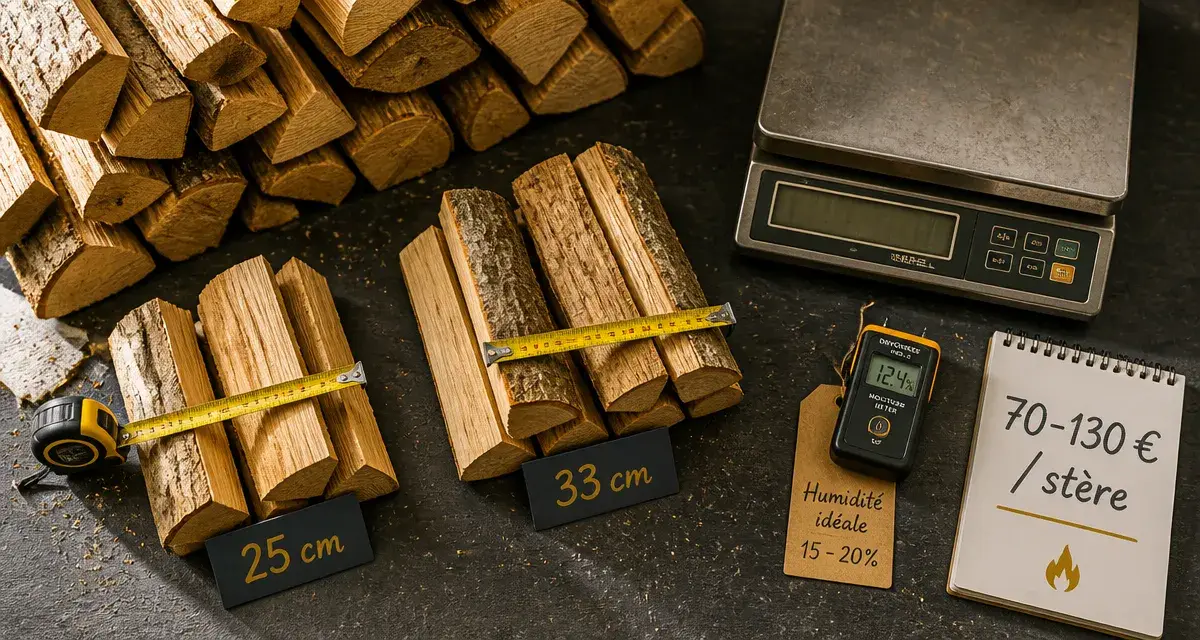 Ster de bois prix 70 à 130 € / stère