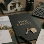 vente locative documents et clés sur bureau