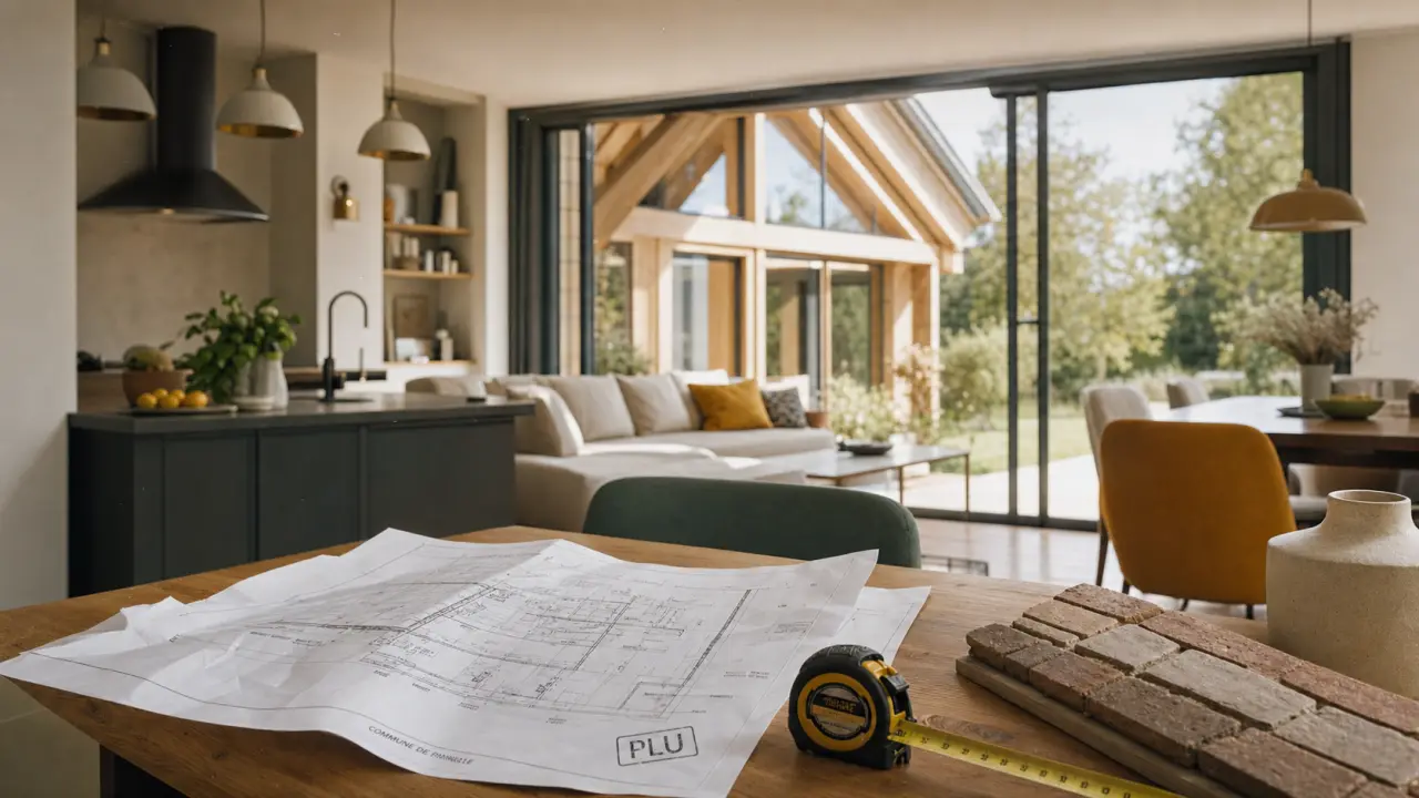 Agrandir la maison : extension bois et fenêtre vers jardin, plan PLU